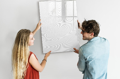 Tableau magnétique décoratif Lignes grises