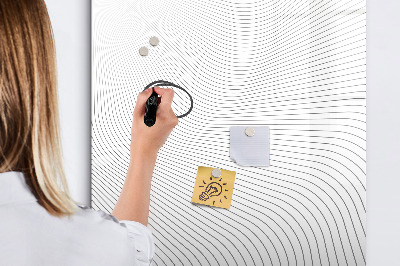 Tableau magnétique décoratif Lignes grises