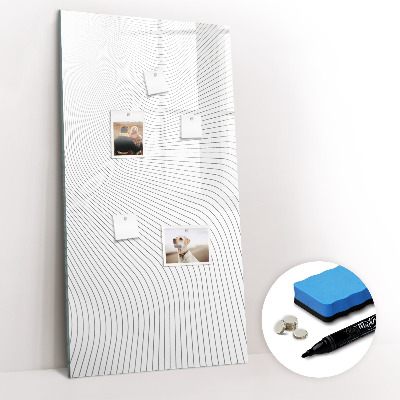 Tableau magnétique décoratif Lignes grises