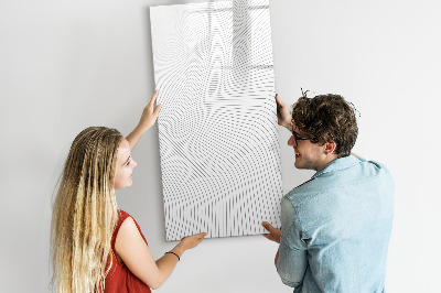 Tableau magnétique décoratif Lignes grises