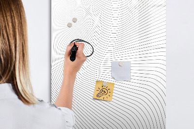 Tableau magnétique décoratif Lignes grises