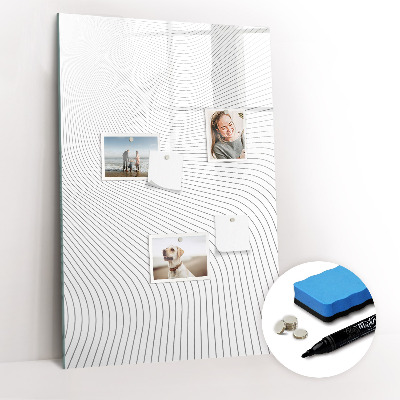 Tableau magnétique décoratif Lignes grises