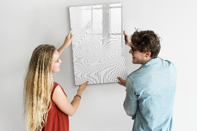 Tableau magnétique décoratif Lignes grises