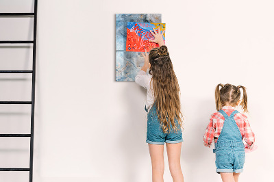 Tableau aimanté mural Motif en marbre
