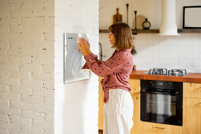 Tableau magnétique effaçable Liste de choses à faire