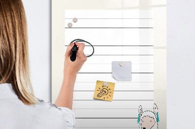Tableau magnétique effaçable Liste de choses à faire