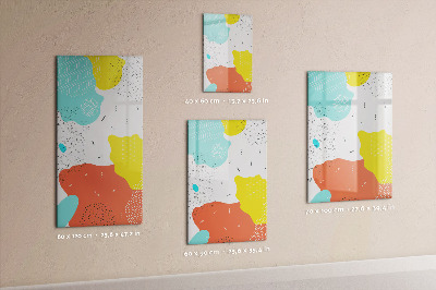 Tableau aimanté mural Gribouillages colorés