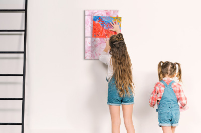 Tableau magnétique effaçable Fleurs d'été