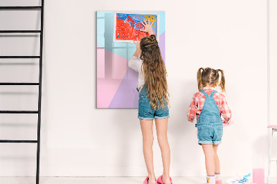 Tableau magnétique effaçable Motif pastel