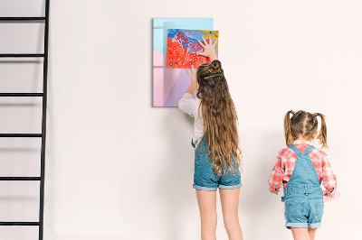 Tableau magnétique effaçable Motif pastel