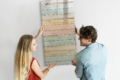 Tableau magnétique effaçable Planches pastel
