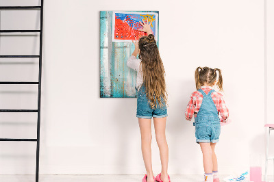 Tableau aimanté mural Bois vintage