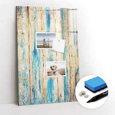 Tableau magnétique décoratif Bois vieilli