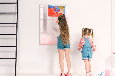 Tableau aimanté mural Fleurs de rose