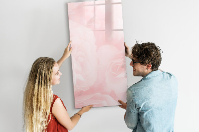 Tableau aimanté mural Fleurs de rose