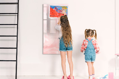 Tableau aimanté mural Fleurs de rose