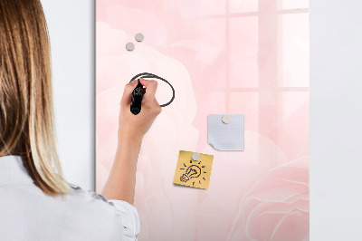 Tableau aimanté mural Fleurs de rose