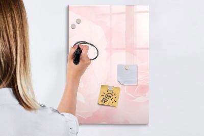 Tableau aimanté mural Fleurs de rose