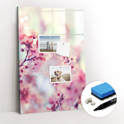 Tableau magnétique décoratif Fleurs de printemps