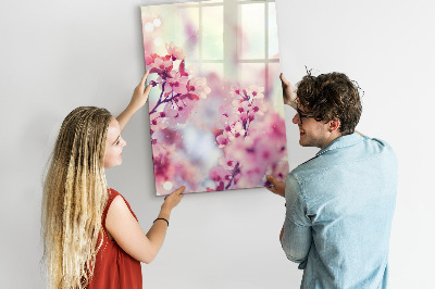 Tableau magnétique décoratif Fleurs de printemps