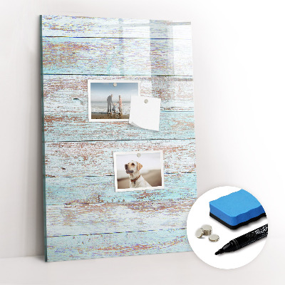 Tableau aimanté mural Planches pastel