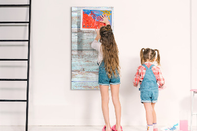 Tableau aimanté mural Planches pastel