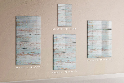 Tableau aimanté mural Planches pastel