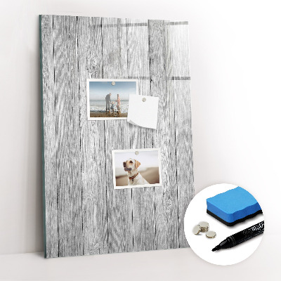 Tableau magnétique décoratif Planches de bois
