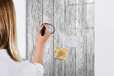Tableau magnétique décoratif Planches de bois