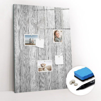 Tableau magnétique décoratif Planches de bois