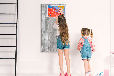 Tableau magnétique décoratif Planches de bois