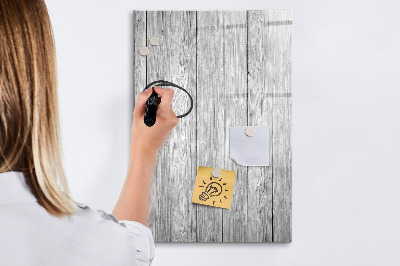 Tableau magnétique décoratif Planches de bois
