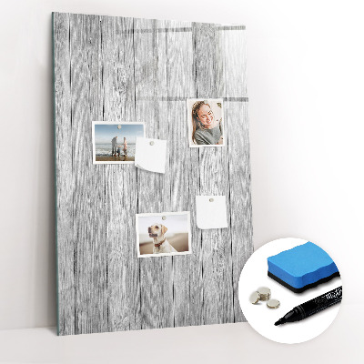 Tableau magnétique décoratif Planches de bois