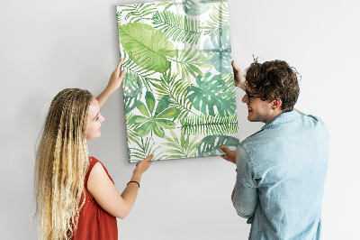 Tableau magnétique effaçable Feuilles à l'aquarelle
