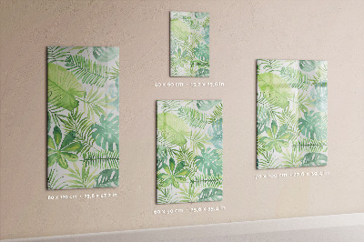 Tableau magnétique effaçable Feuilles à l'aquarelle