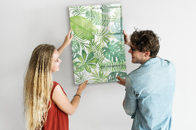 Tableau magnétique effaçable Feuilles à l'aquarelle