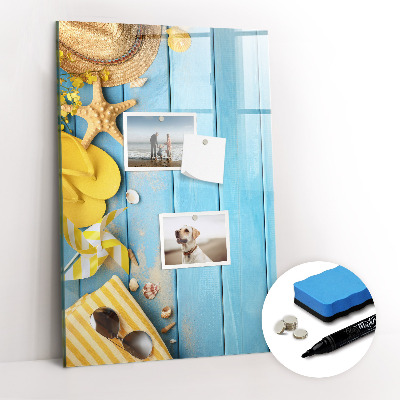 Tableau aimanté mural Accessoires de plage