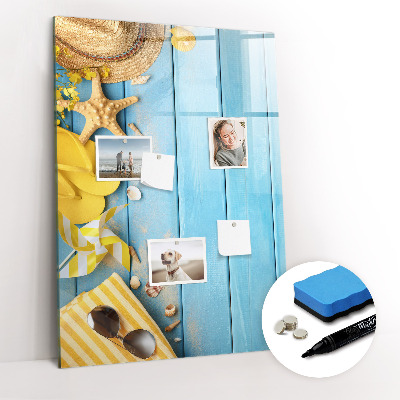 Tableau aimanté mural Accessoires de plage