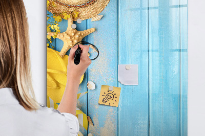 Tableau aimanté mural Accessoires de plage