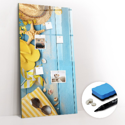 Tableau aimanté mural Accessoires de plage