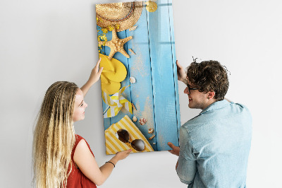 Tableau aimanté mural Accessoires de plage