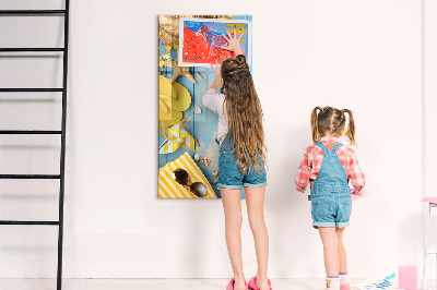 Tableau aimanté mural Accessoires de plage