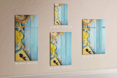 Tableau aimanté mural Accessoires de plage