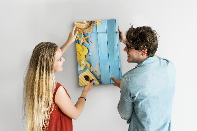 Tableau aimanté mural Accessoires de plage