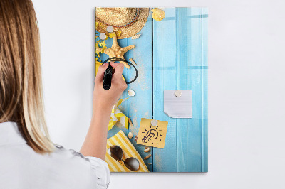 Tableau aimanté mural Accessoires de plage