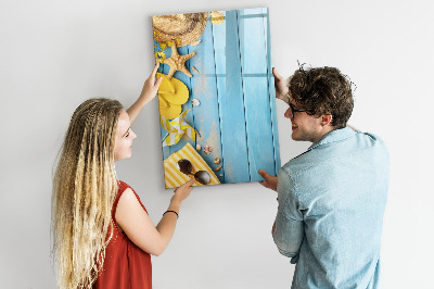 Tableau aimanté mural Accessoires de plage