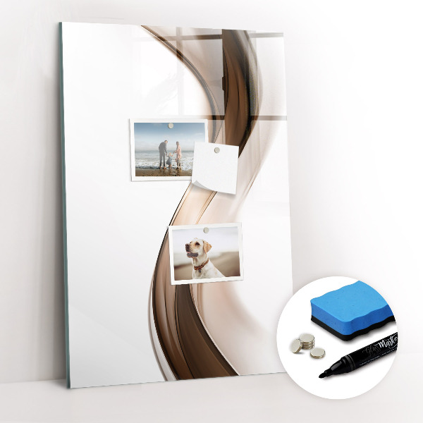 Tableau magnétique effaçable Abstraction des vagues