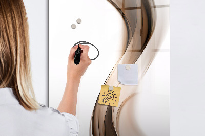 Tableau magnétique effaçable Abstraction des vagues