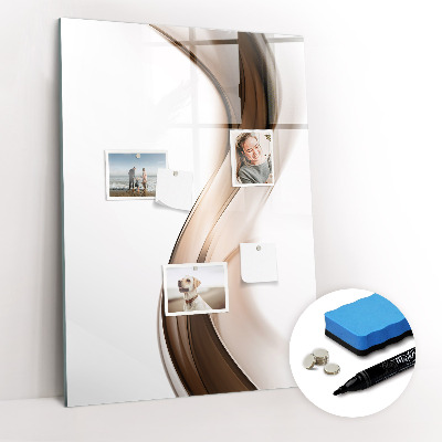 Tableau magnétique effaçable Abstraction des vagues