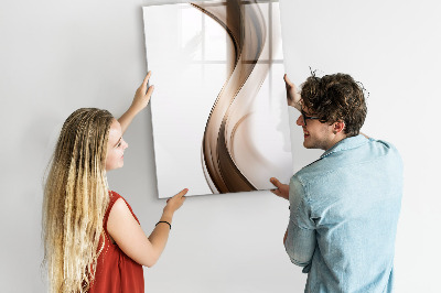 Tableau magnétique effaçable Abstraction des vagues